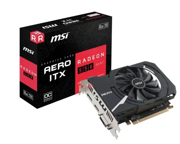 MSI Radeon 550 AERO ITX 2G OC - Grafická karta a balenie