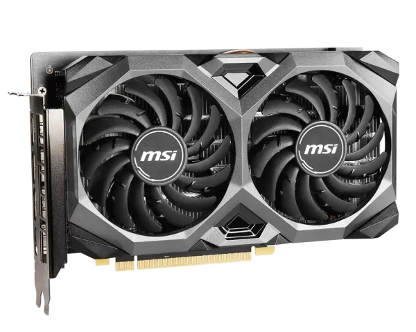 MSI Radeon RX 5500 XT MECH 4G - Bočný pohľad na grafickú kartu