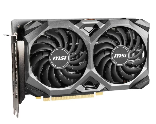 MSI Radeon RX 5500 XT MECH 4G OC - Detailný záber na prednú časť karty