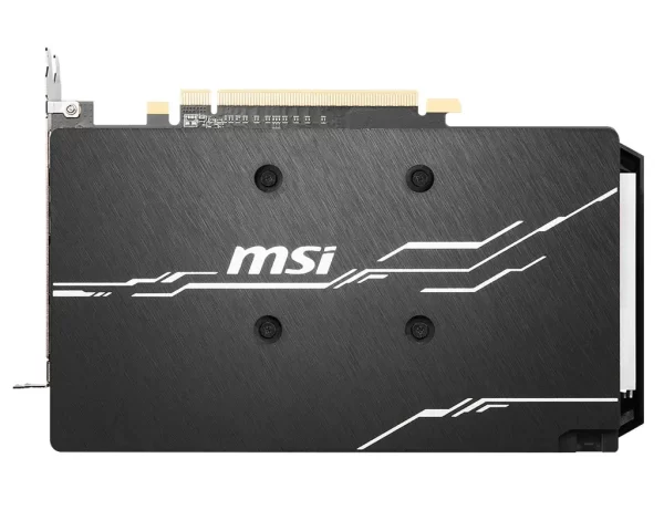 MSI Radeon RX 5500 XT MECH 4G OC - Pohľad na zadný kryt grafickej karty