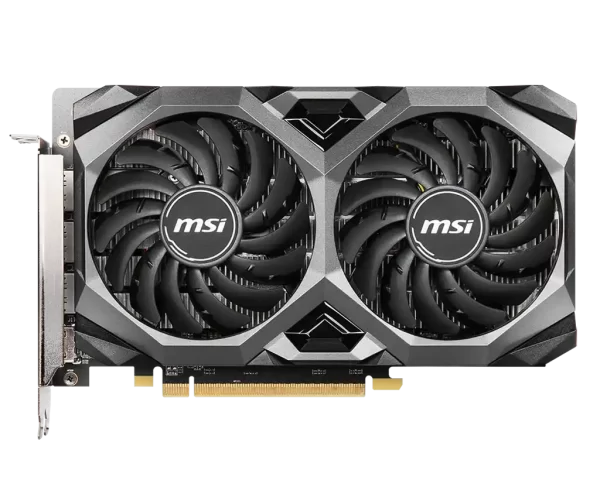 MSI Radeon RX 5500 XT MECH 4G - Predná strana grafickej karty s ventilátormi