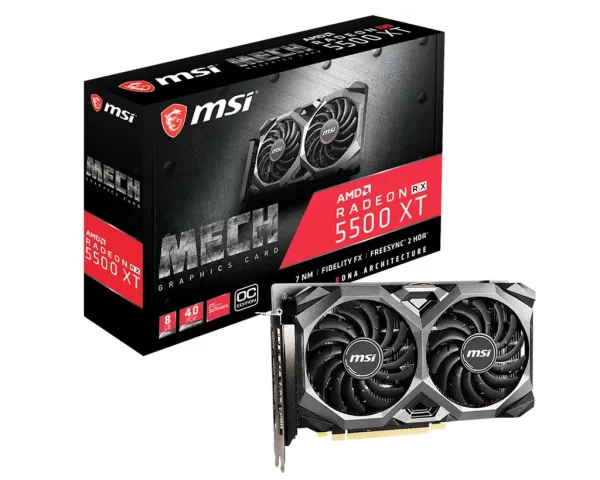 MSI Radeon RX 5500 XT MECH 8G OC - Grafická karta a balenie