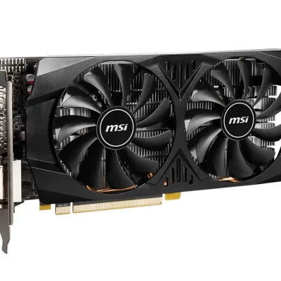 MSI Radeon RX 570 8GT OC - Detailný záber na prednú časť karty