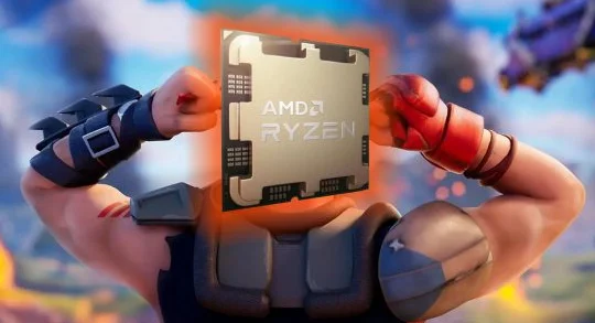 Procesor pre Fortnite - AMD Ryzen čip v hre Fortnite