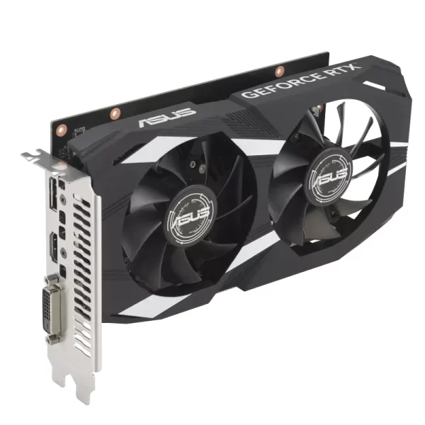 ASUS_Dual_GeForce_RTX_3050_-_Pohľad_z_uhla_na_kartu