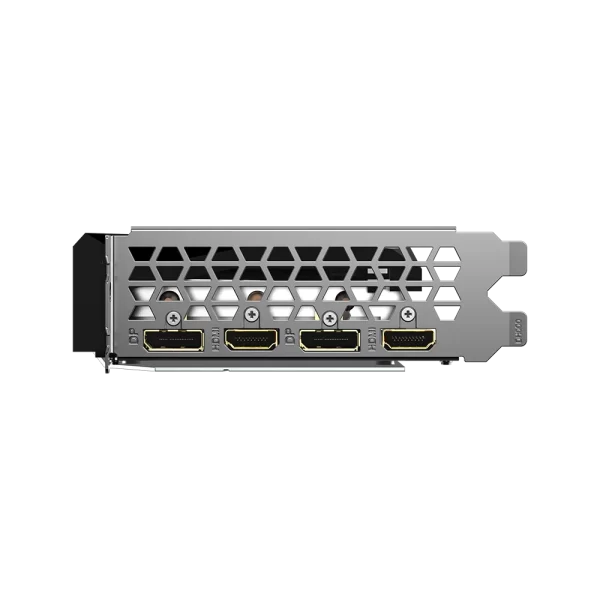 Gigabyte GeForce RTX 3060 GAMING OC 12G - Porty HDMI a DisplayPort na zadnej strane grafickej karty