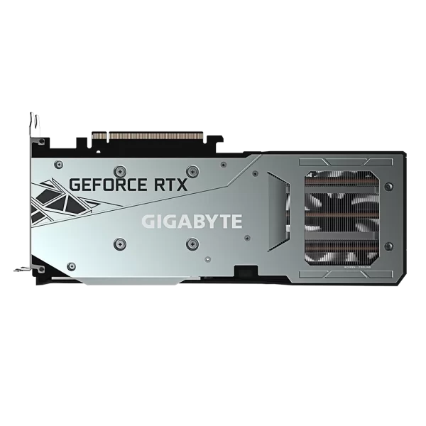 Gigabyte GeForce RTX 3060 GAMING OC 12G - Zadná časť grafickej karty s chladiacou doskou