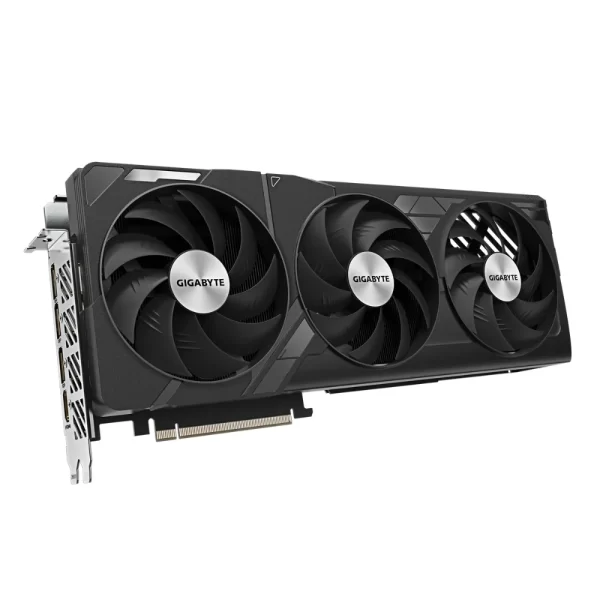 Gigabyte GeForce RTX 4070 Ti SUPER WINDFORCE MAX OC 16G - Pohľad z uhla na grafickú kartu