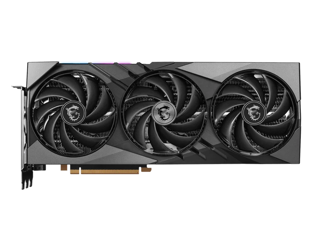MSI GeForce RTX 4080 SUPER 16G GAMING X SLIM - predná strana grafickej karty