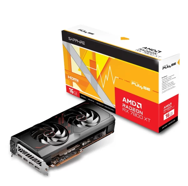 Sapphire PULSE AMD Radeon RX 7800 XT 16GB - Balenie s kartou