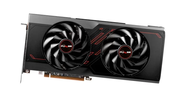 Sapphire PULSE AMD Radeon RX 7800 XT 16GB - Pohľad na prednú stranu karty