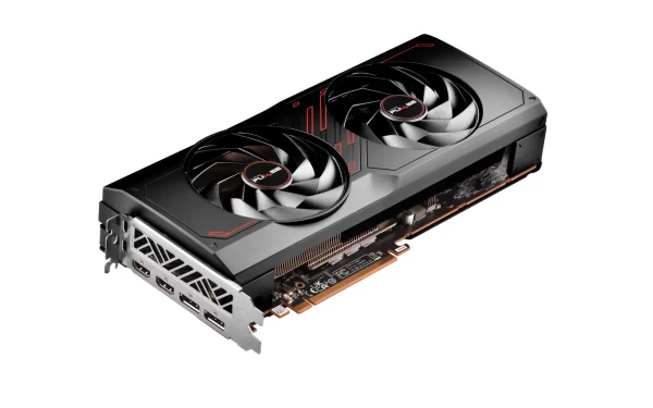 Sapphire PULSE AMD Radeon RX 7800 XT 16GB - Pohľad na stranu portov