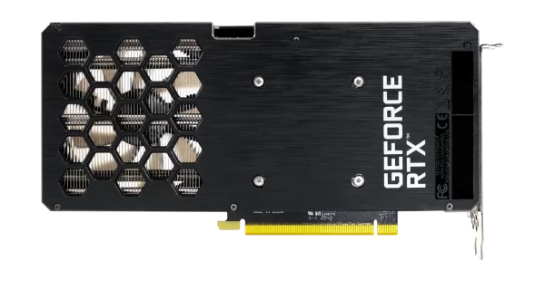 Gainward GeForce RTX 3060 Ghost Zadná strana - Pevná zadná doska s výnimočným chladiacim systémom.