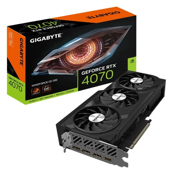 Gigabyte GeForce RTX 4070 WINDFORCE OC 12G Grafická karta s balením