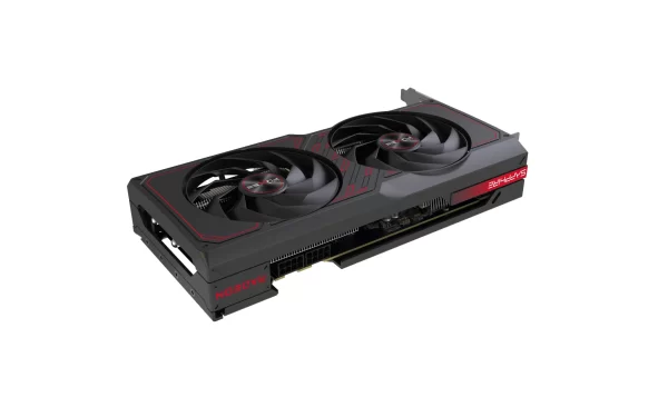 SAPPHIRE_PULSE_AMD_Radeon_RX_7600_XT_Ľavý_bočný_pohľad