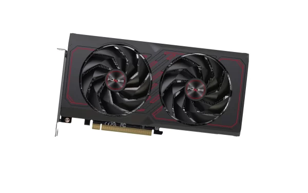 SAPPHIRE_PULSE_AMD_Radeon_RX_7600_XT_Predná_strana_s_dvomi_ventilátormi