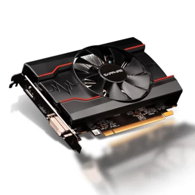 Sapphire PULSE RX 550 - Pohľad na grafickú kartu z uhla