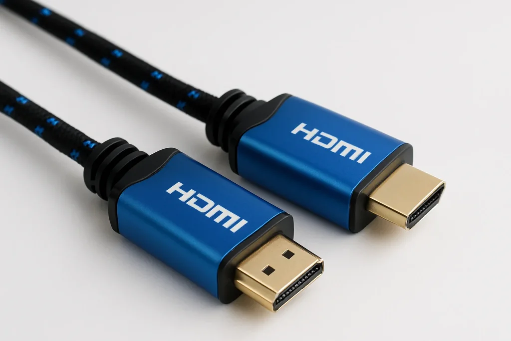 Pohľad na obidve strany bežného HDMI kábla