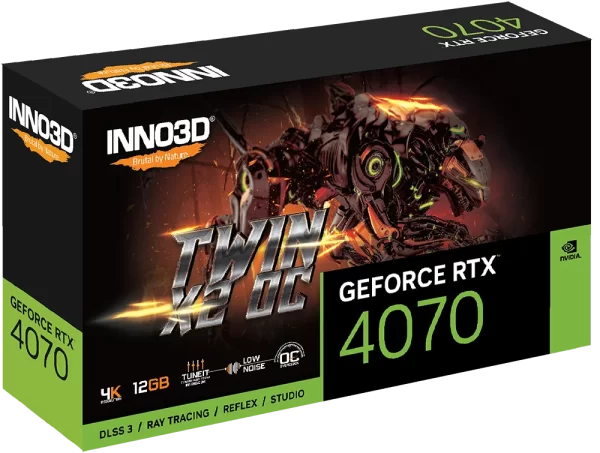 INNO3D_GeForce_RTX_4070_TWIN_X2_OC - Balenie grafickej karty