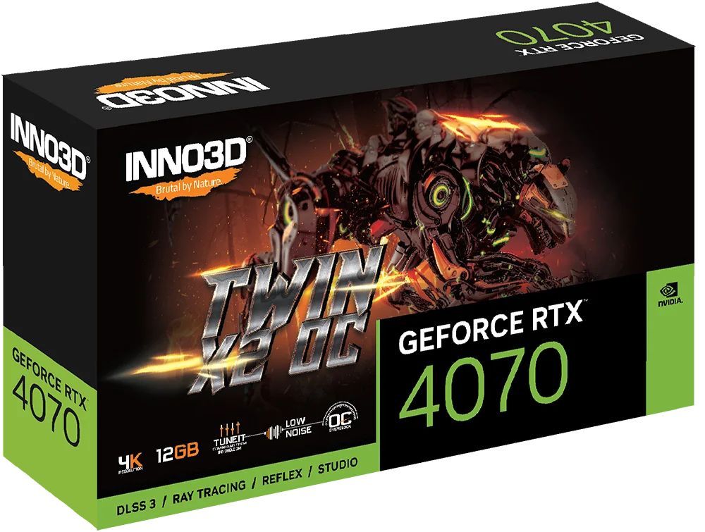 INNO3D_GeForce_RTX_4070_TWIN_X2_OC - Balenie grafickej karty