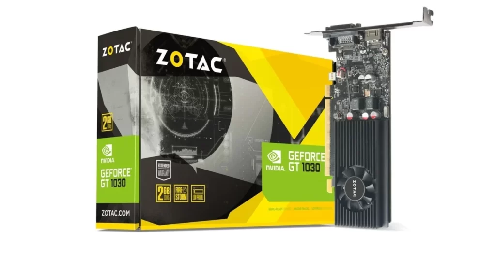 Nízko profilová GPU - ZOTAC GeForce GT 1030 2GB