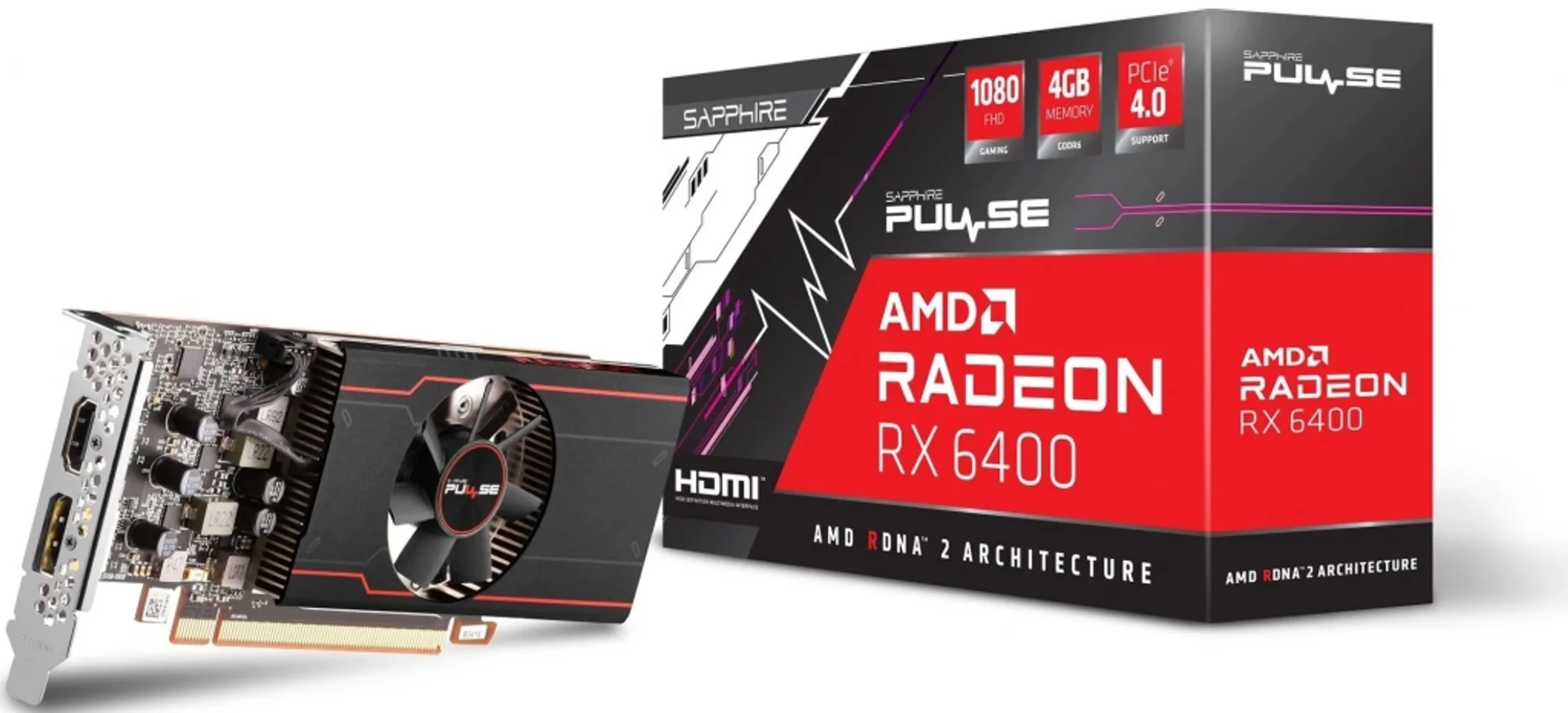 Sapphire Radeon RX 6400 PULSE GAMING 4GB - budget GPU