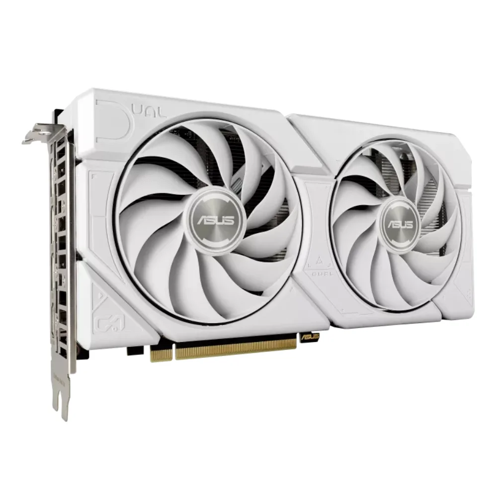 ASUS Dual GeForce RTX 4060 EVO White OC Edition 8GB – Biely chladič s dvoma ventilátormi a logom ASUS ASUS Dual GeForce RTX 4060 EVO White OC Edition 8GB – Biely chladič s dvoma ventilátormi a logom ASUS
