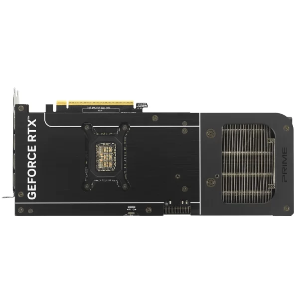ASUS PRIME GeForce RTX 5070 12GB GDDR7 OC Edition – Pohľad na zadný backplate
