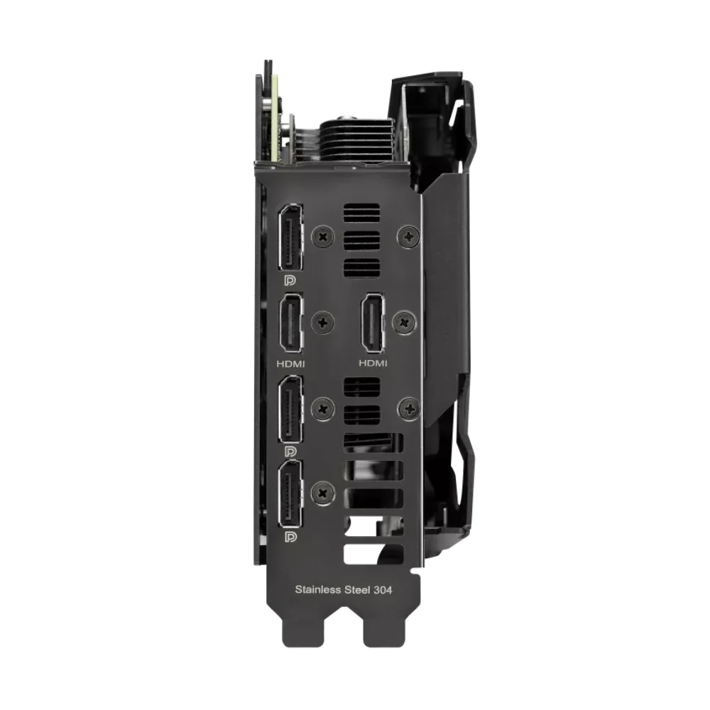 ASUS TUF Gaming GeForce RTX 3050 OC 8GB GDDR6 – Výstupný panel s dvoma HDMI a tromi DisplayPort portami ASUS TUF Gaming GeForce RTX 3050 OC 8GB GDDR6 – Výstupný panel s dvoma HDMI a tromi DisplayPort portami