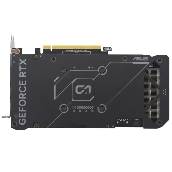 ASUS Dual GeForce RTX 4060 Ti EVO OC Edition 8GB – zadný pohľad na backplate