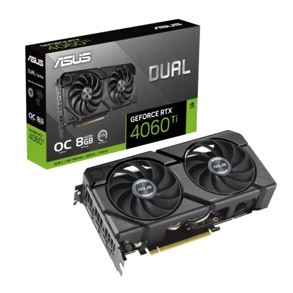 ASUS Dual GeForce RTX 4060 Ti EVO OC Edition 8GB – balenie so samotnou kartou
