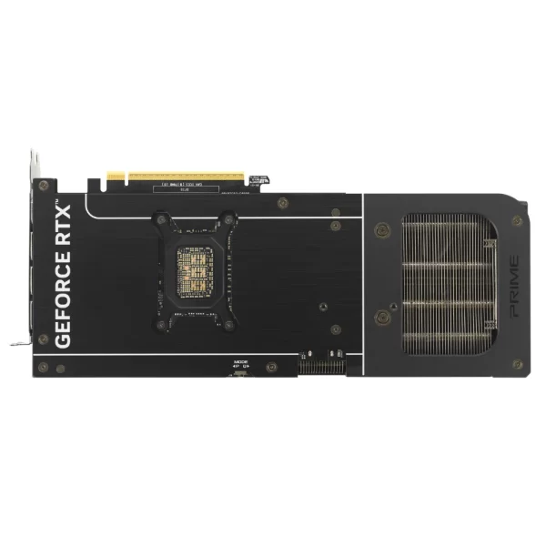 Asus PRIME GeForce RTX 5070 12GB GDDR7 – Zadná strana grafickej karty s chladiacim výrezom