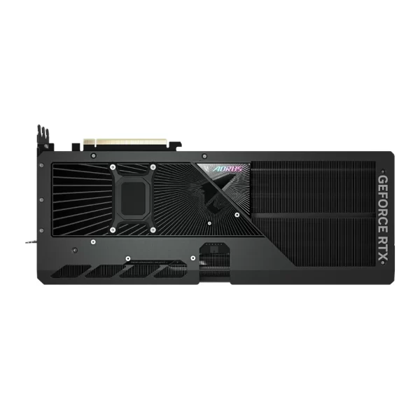 Gigabyte AORUS GeForce RTX 5080 MASTER 16GB – Zadný panel s portami HDMI 2.1b a DisplayPort 2.1a