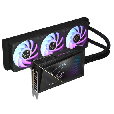 Gigabyte AORUS GeForce RTX 5080 XTREME WATERFORCE 16GB – Vodný chladič s troma RGB ventilátormi pre extrémny výkon
