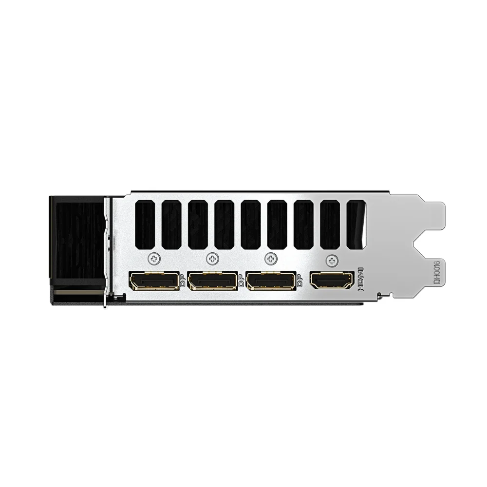 Gigabyte AORUS GeForce RTX 5080 Xtreme WATERFORCE 16GB – Zadný panel karty s výstupmi DisplayPort 2.1a a HDMI 2.1b Gigabyte AORUS GeForce RTX 5080 Xtreme WATERFORCE 16GB – Zadný panel karty s výstupmi DisplayPort 2.1a a HDMI 2.1b