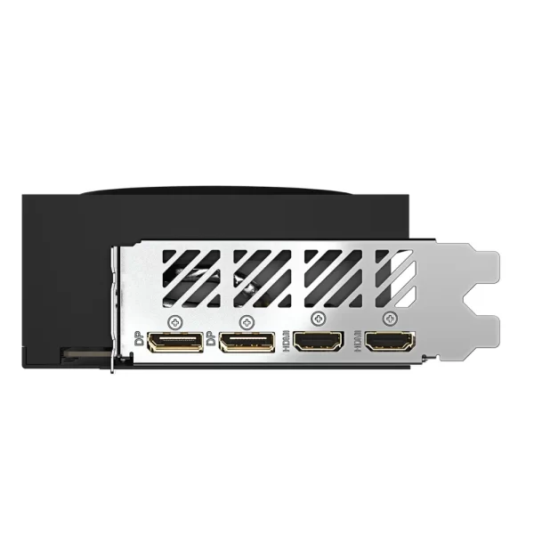 Gigabyte AORUS Radeon RX 9070 XT ELITE 16GB – výstupy DisplayPort a HDMI na I/O