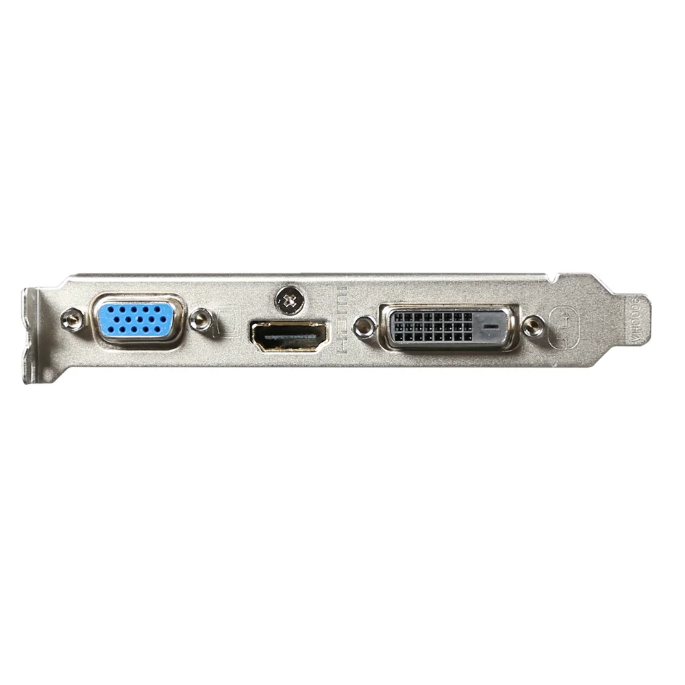 GIGABYTE GeForce GT 710 2GB DDR3 – Zadný panel grafickej karty GeForce GT 710 s grafickými výstupmi GIGABYTE GeForce GT 710 2GB DDR3 – Zadný panel grafickej karty GeForce GT 710 s grafickými výstupmi