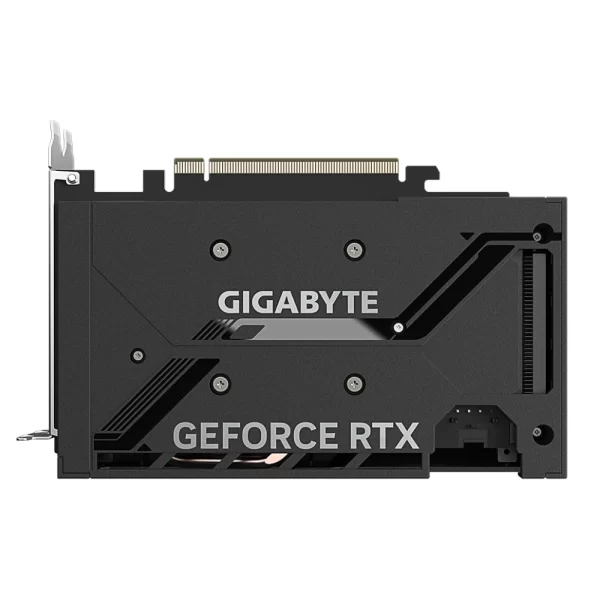 Gigabyte GeForce RTX 4060 WINDFORCE OC 8G – Zadný pohľad na backplate grafickej karty