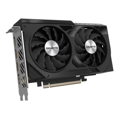 Gigabyte GeForce RTX 4060 WINDFORCE OC 8G – Detailný pohľad dvojventilátorového chladiča