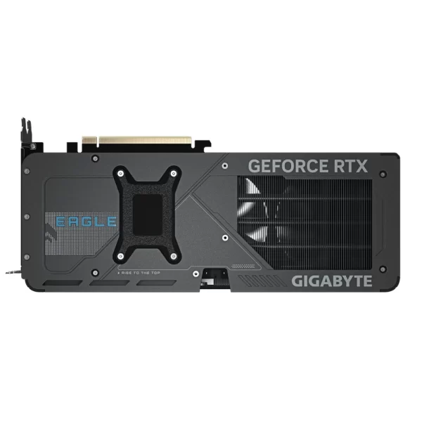 Gigabyte GeForce RTX 5070 EAGLE OC SFF 12G – Zadná strana karty s backplate a logom EAGLE