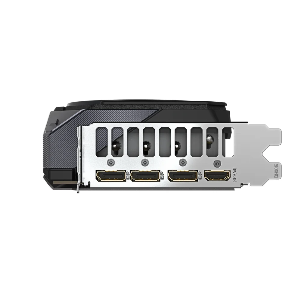 Gigabyte GeForce RTX 5070 Gaming OC 12GB – detail výstupných portov vrátane HDMI 2.1b a DisplayPort 2.1a Gigabyte GeForce RTX 5070 Gaming OC 12GB – detail výstupných portov vrátane HDMI 2.1b a DisplayPort 2.1a