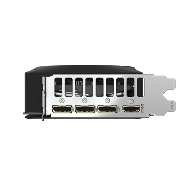 Gigabyte GeForce RTX 5070 Ti WINDFORCE OC SFF 16G – Zadný panel s výstupmi DisplayPort 2.1a a HDMI 2.1b