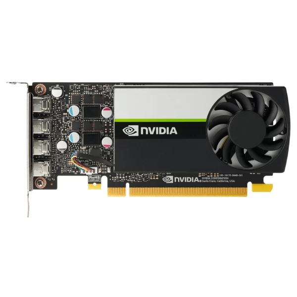 HP NVIDIA T1000E 8GB 4mDP – Kompaktná grafická karta s jedným ventilátorom a štyrmi mini DisplayPort výstupmi