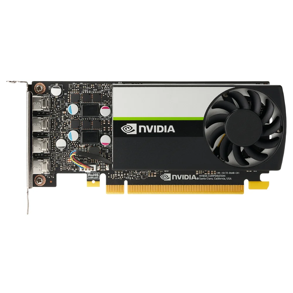 HP NVIDIA T1000E 8GB 4mDP – Kompaktná grafická karta s jedným ventilátorom a štyrmi mini DisplayPort výstupmi HP NVIDIA T1000E 8GB 4mDP – Kompaktná grafická karta s jedným ventilátorom a štyrmi mini DisplayPort výstupmi