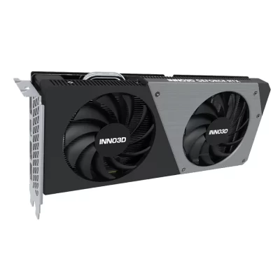 INNO3D GeForce RTX 4060 Ti 8GB TWIN X2 – Dvojventilátorová grafická karta v čiernom a striebornom prevedení
