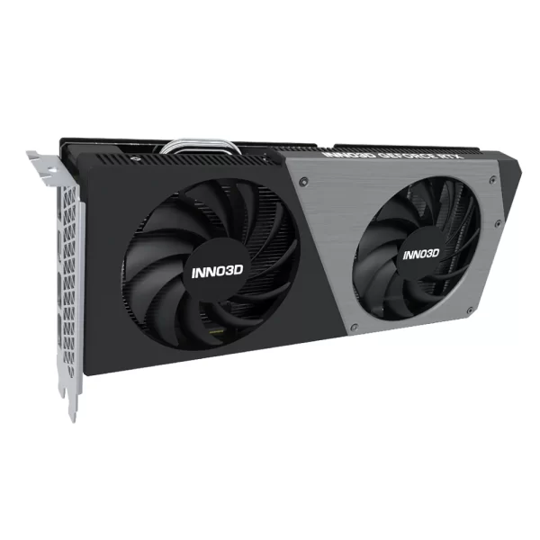 INNO3D GeForce RTX 4060 Ti 8GB TWIN X2 – Dvojventilátorová grafická karta v čiernom a striebornom prevedení