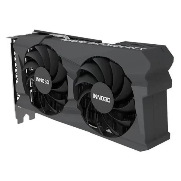 Inno3D GeForce RTX 4060 Twin X2 8GB – Predný pohľad na ventilátory a logo INNO3D