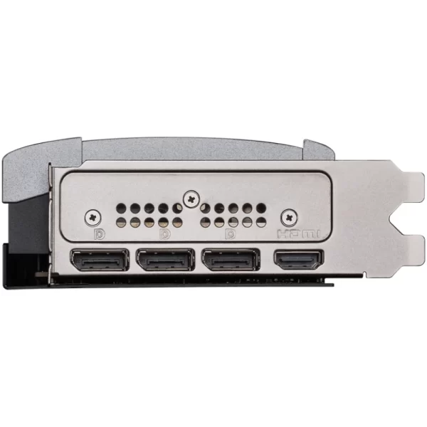 MSI GeForce RTX 5080 16G Ventus 3X OC – Zadný panel s portami HDMI a DisplayPort