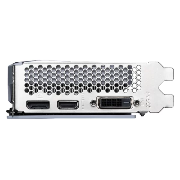MSI GeForce RTX 3050 VENTUS 2X XS WHITE 8G OC – výstupný panel s portami HDMI, DisplayPort
