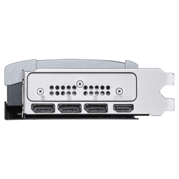 MSI GeForce RTX 5080 16G VENTUS 3X OC PLUS  – Výstupné porty na zadnom paneli: 3× DisplayPort, 1× HDMI